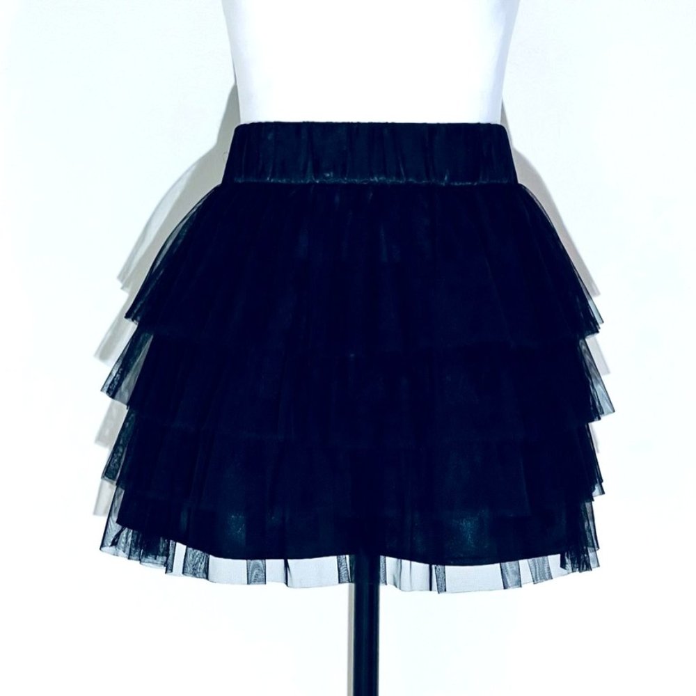 Ruffled Tulle Mini Skirt - Custom Made